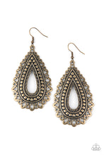Load image into Gallery viewer, Texture Garden - Brass Earrings