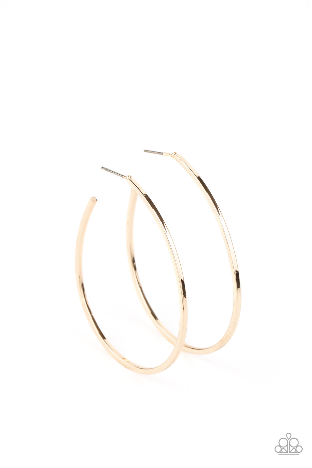 Cool Curves - Gold Earrings