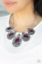 Load image into Gallery viewer, Opal Auras - Purple Necklace