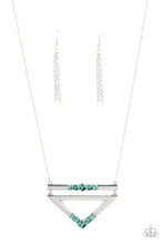 Load image into Gallery viewer, Triangulated Twinkle - Green Necklace