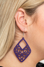 Load image into Gallery viewer, VINE For The Taking - Purple Earrings