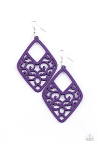 VINE For The Taking - Purple Earrings
