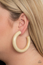 Load image into Gallery viewer, I WOOD Walk 500 Miles - White Earrings