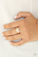 Load image into Gallery viewer, Heart of BLING - Gold Ring