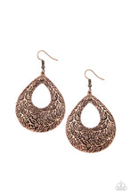 Load image into Gallery viewer, Flirtatiously Flourishing - Copper Earrings