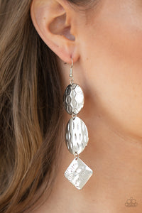 Mixed Movement - Silver Earrings