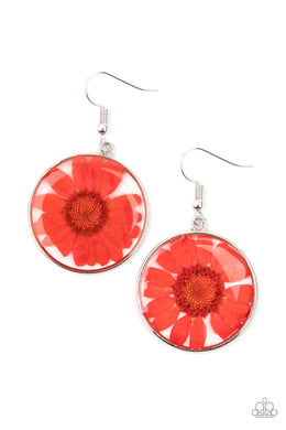 Forever Florals - Red Earrings