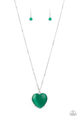 Warmhearted Glow - Green Necklace