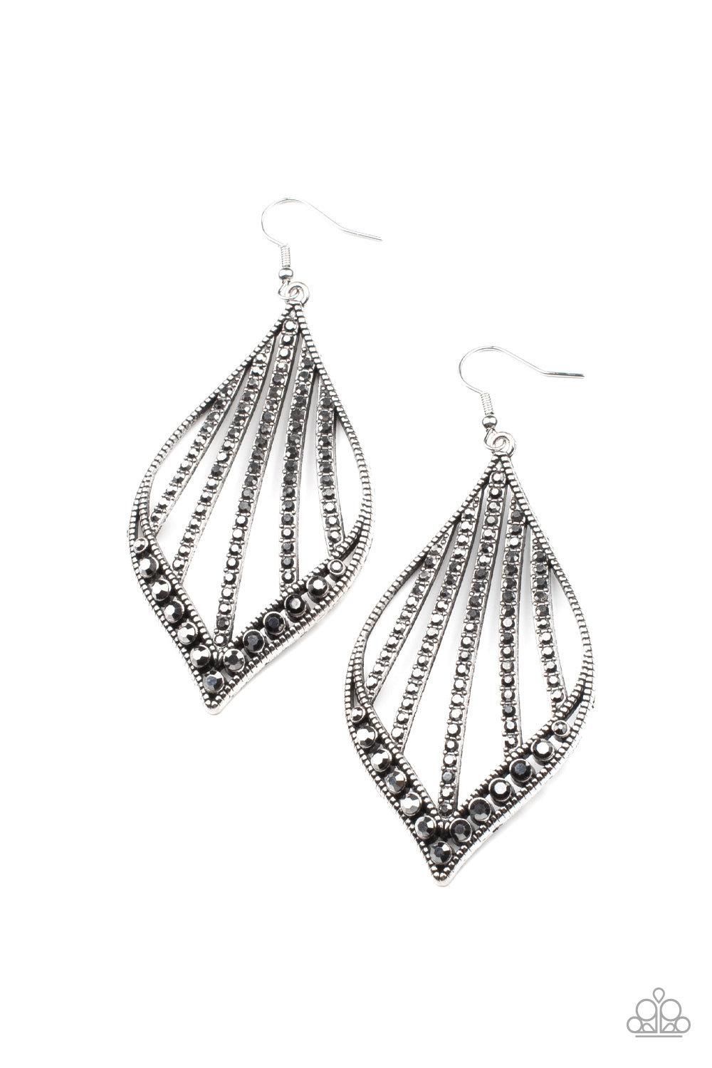 Showcase Sparkle - Silver Earrings