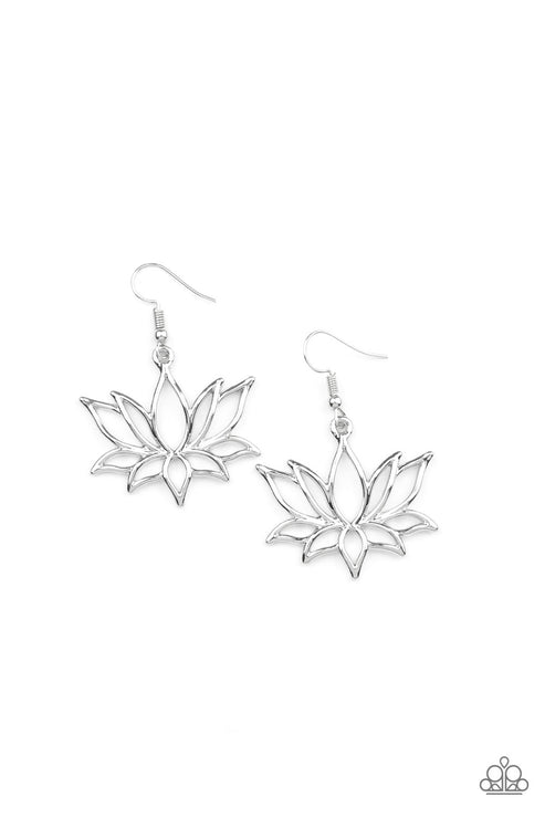 Lotus Ponds - Silver Earrings