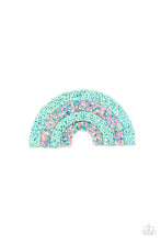 Load image into Gallery viewer, Rainbow Reflections - Blue Hair Clip