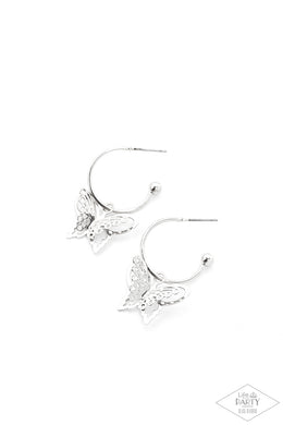 Butterfly Freestyle - Silver Earrings