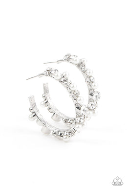 Let There Be SOCIALITE - White Earrings
