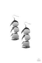 Load image into Gallery viewer, Modishly Metallic - Black Earrings