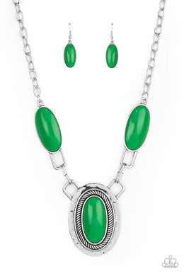 Count to TENACIOUS - Green Necklace