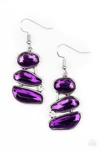Gem Galaxy - Purple Earrings