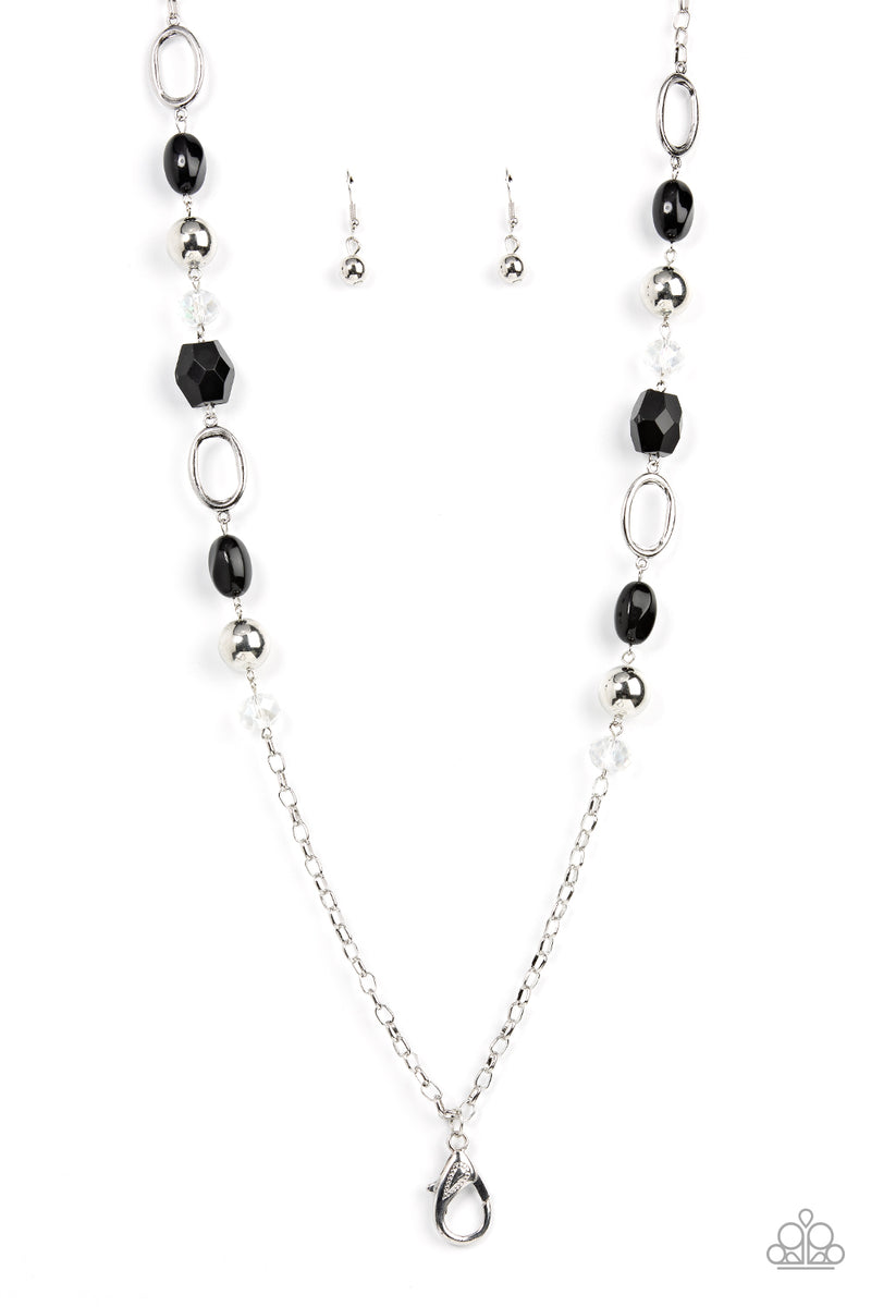 Vivid Variety - Black Lanyard Necklace