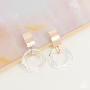 Clear Out! - Gold Clip On Earrings