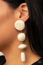 Load image into Gallery viewer, Twine Tango - White Earrings