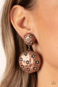 Industrial Fairytale - Copper Clip On Earrings