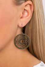 Load image into Gallery viewer, Mandala Meditation - Brass Earrings