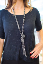 Load image into Gallery viewer, SCARFed for Attention - Black Gunmetal Necklace