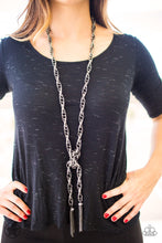 Load image into Gallery viewer, SCARFed for Attention - Black Gunmetal Necklace