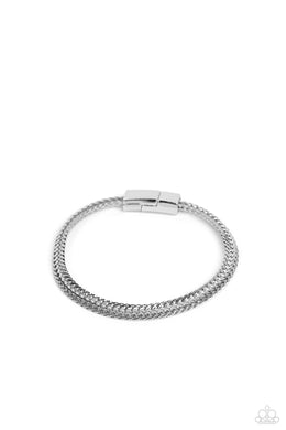 Cable Train - Silver Bracelet