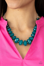 Load image into Gallery viewer, Happy-GLOW-Lucky - Blue Necklace