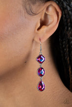 Load image into Gallery viewer, Reflective Rhinestones - Pink Earrings