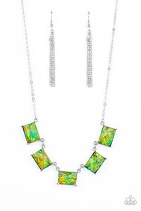 Opalescent Oblivion - Green Necklace