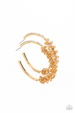 Bubble-Bursting Bling - Gold Earrings