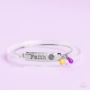 Flirting with Faith - Purple Bracelet