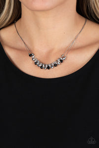 Shimmering High Society - Black Necklace