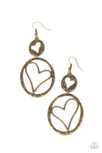 Load image into Gallery viewer, Enchanting Echo - Brass Earrings