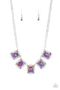 Pearly Pond - Purple Necklace