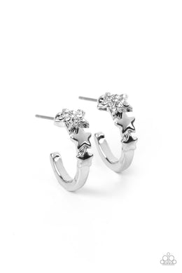 Starfish Showpiece - White Earrings