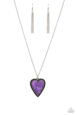Stony Summer - Purple Necklace