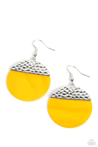 SHELL Out - Yellow Earrings