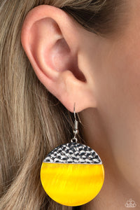 SHELL Out - Yellow Earrings