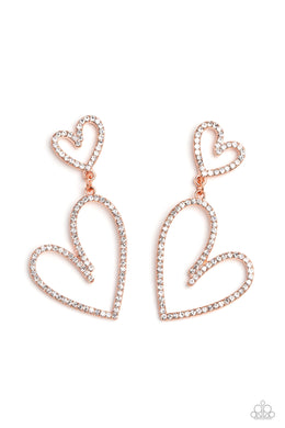 Doting Duo - Copper Earrings