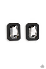 Load image into Gallery viewer, Edgy Emeralds - Black Earrings