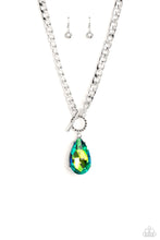 Load image into Gallery viewer, Edgy Exaggeration - Green Necklace