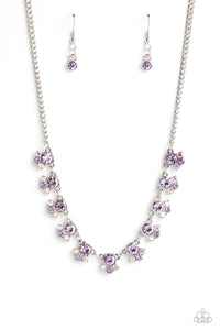 Tabloid Treasure - Purple Necklace
