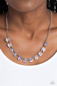 Tabloid Treasure - Purple Necklace