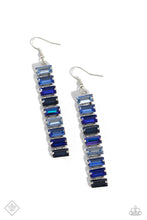 Load image into Gallery viewer, Superbly Stacked - Blue Earrings