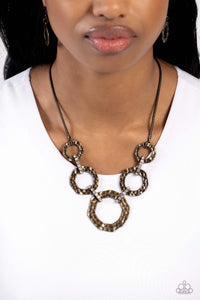 Rounded Redux - Brass Necklace