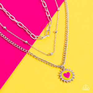 Burning Love - Yellow Necklace