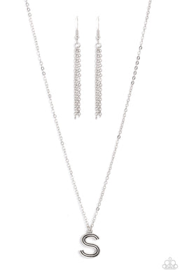 Leave Your Initials - Silver Necklace - S