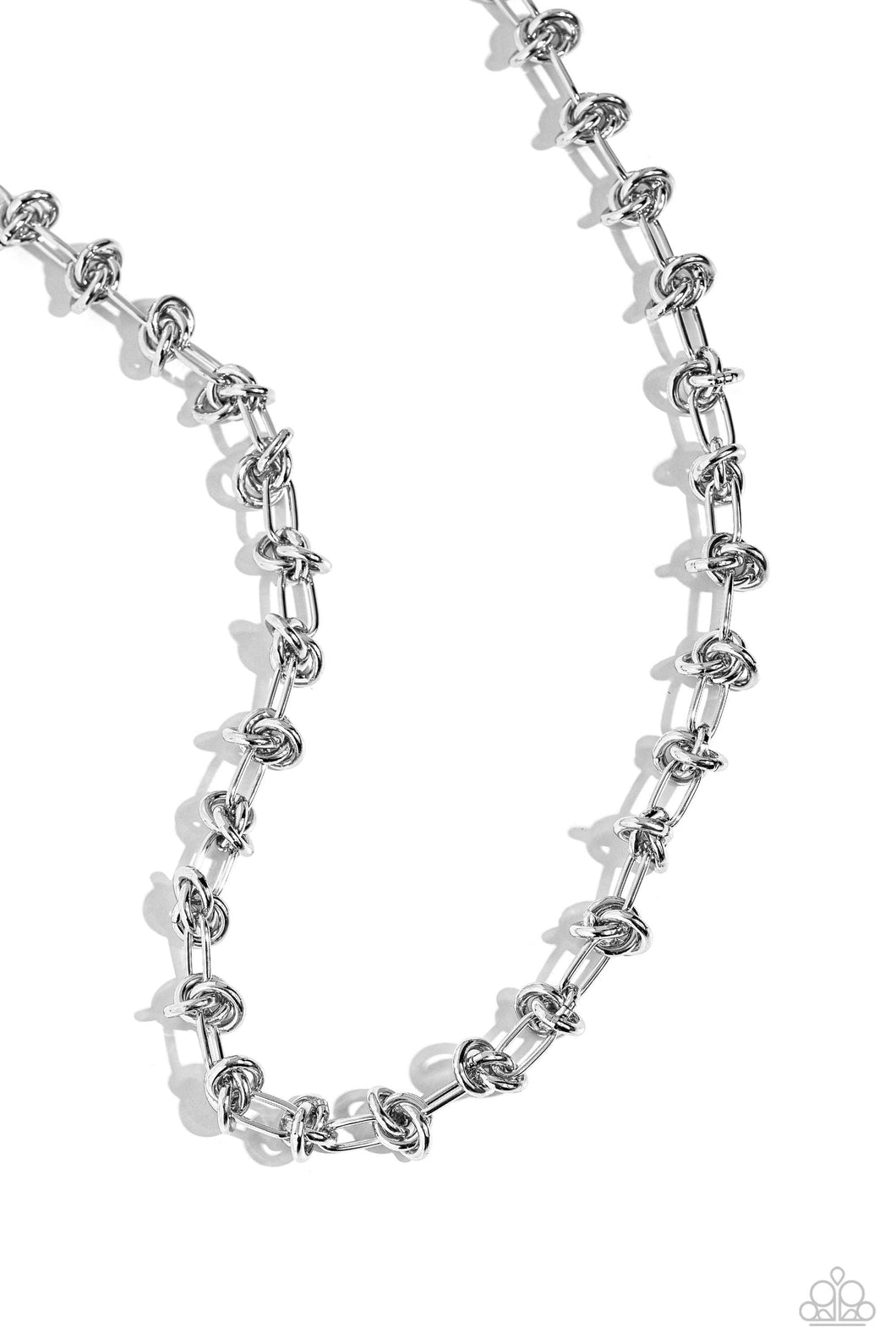 Knotted Kickoff - Silver Necklace
